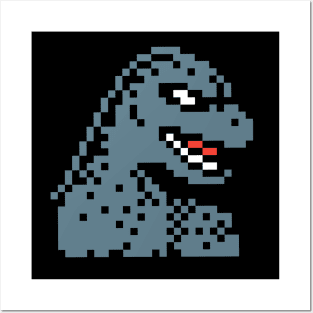 8-Bit Godzilla Posters and Art